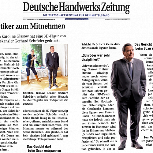 Veröffentlichung in der Deutschen Handwerks Zeitung vom 9.10.2015