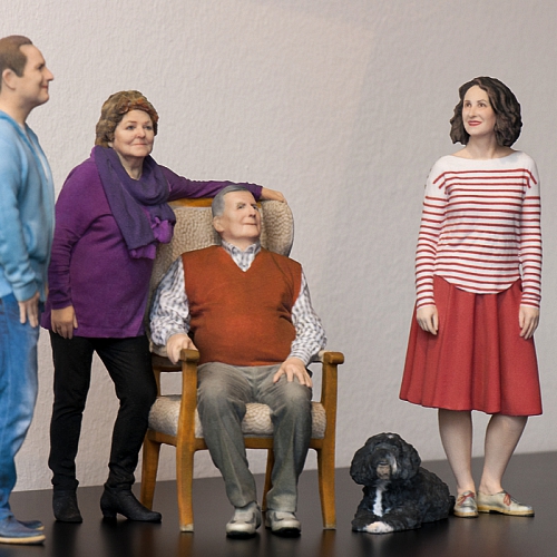 Familie in 3D - ein tierisches Portrait